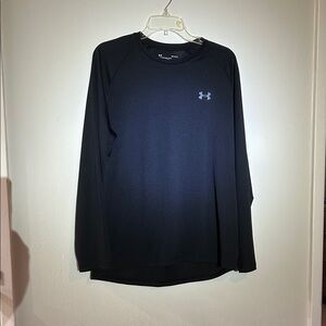 Under Armour Men's Midnight Black Long Sleeve Tee large